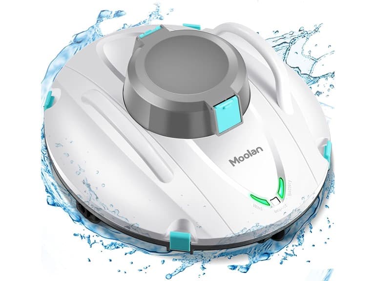 Moolan S1 Cordless Pool Vacuum Cleaner White - Image 1