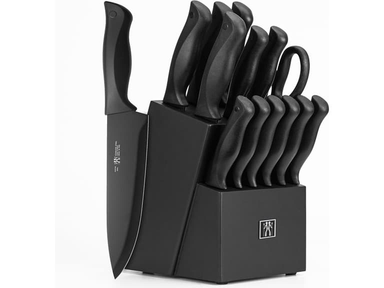 15 Piece Kitchen Knife Set w/ Block - Image 1