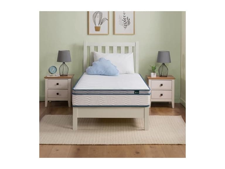 ZINUS 8 Inch Spring Sensation Hybrid Bedroom, - Image 1