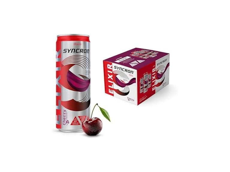 12PK Syncron Elixir Energy Drink, Cherry Flavor - Image 1