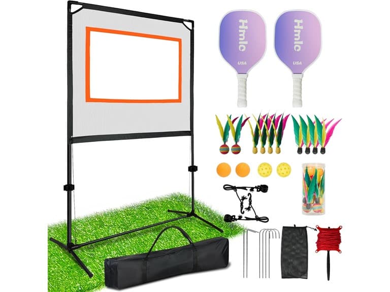 Family Paddle Game with Net - Image 1