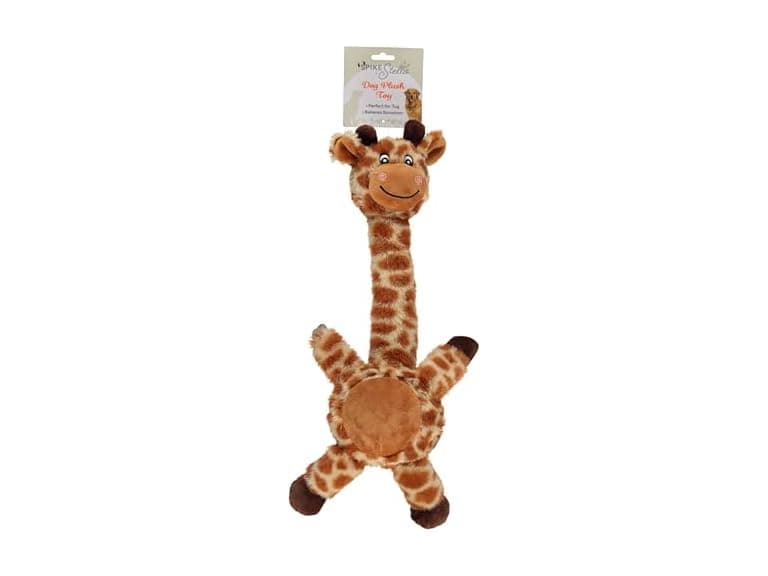Cudlie Plush Dog Toy with 3D Animal Head Giraffe - Image 1
