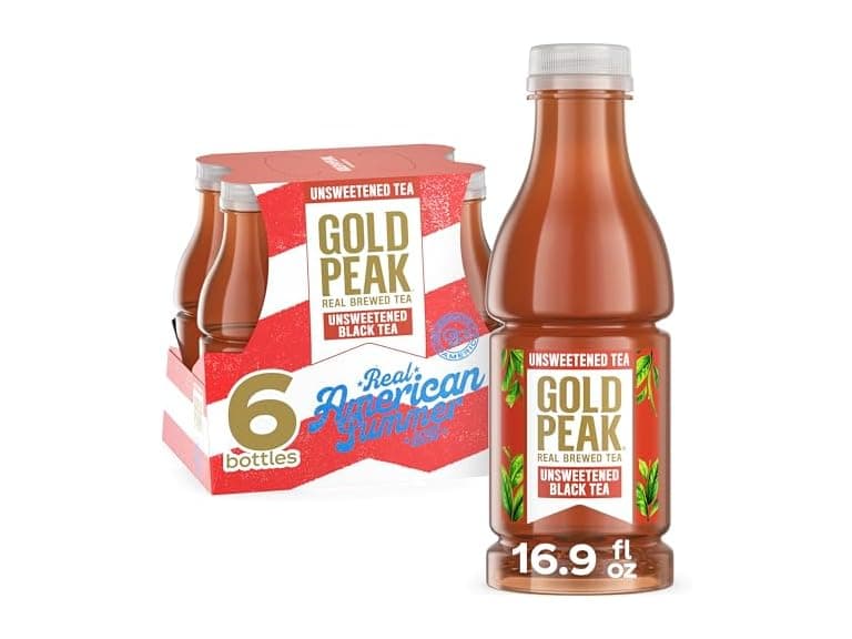 6PK Gold Peak Tea, Unsweet Tea, 16.9 fl oz - Image 1