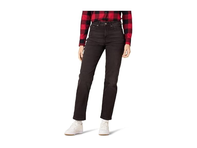 Amazon Essentials Women High-Rise Straight Jeans - Image 1