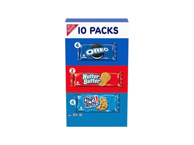 10PK Nabisco Cookie Variety Pack, OREO, Nutter Butter - Image 1
