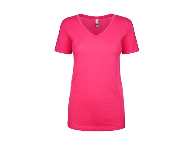 Next Level (L) Lightweight Ideal V-Neck T-Shirt - Image 1