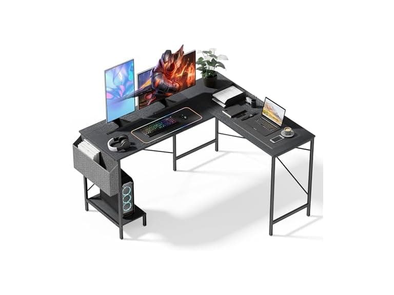 Simple Deluxe L Shaped Desk Gaming Computer - Image 1