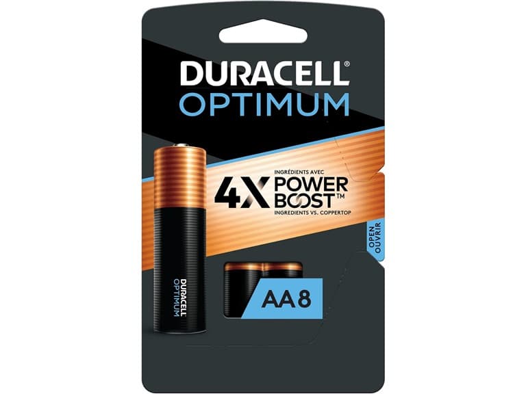 (8 PACK) Duracell Optimum AA Batteries with Power Boost - Image 1
