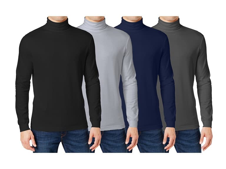 3PK Mens L/S Turtle Neck Shirts - Image 1