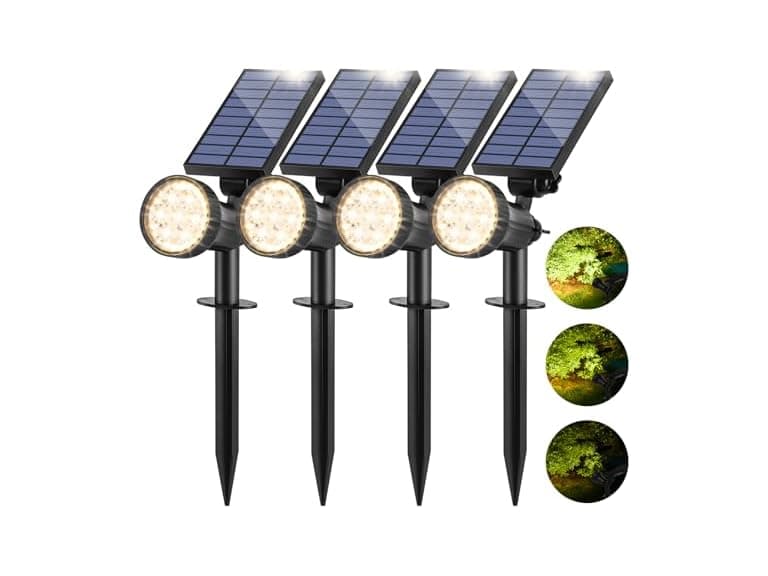 Bosceos 4-Pack Solar Spot Lights - Image 1
