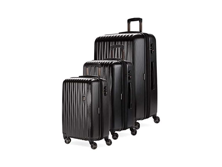 SwissGear 7272 Energie Hardside Black/Black, 3-Piece Set (19/24/27) - Image 1