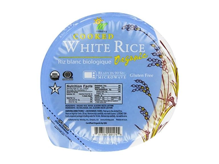 12PK Minsley White Rice Bowl, Organic, Microwaveable - Image 1