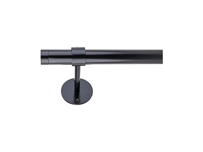 Fairmount 1in Cap Rod 72-144" Black - Image 1