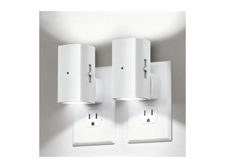 Brightown 2 Pack White Night Lights Plug Pure White - Image 1
