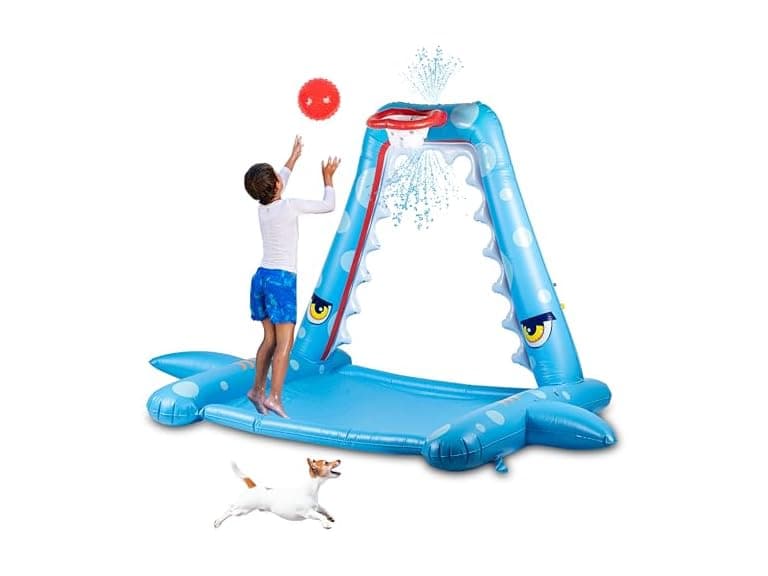 Zone Tech PA0008 Inflatable Shark Sprinkler for Kids - Image 1