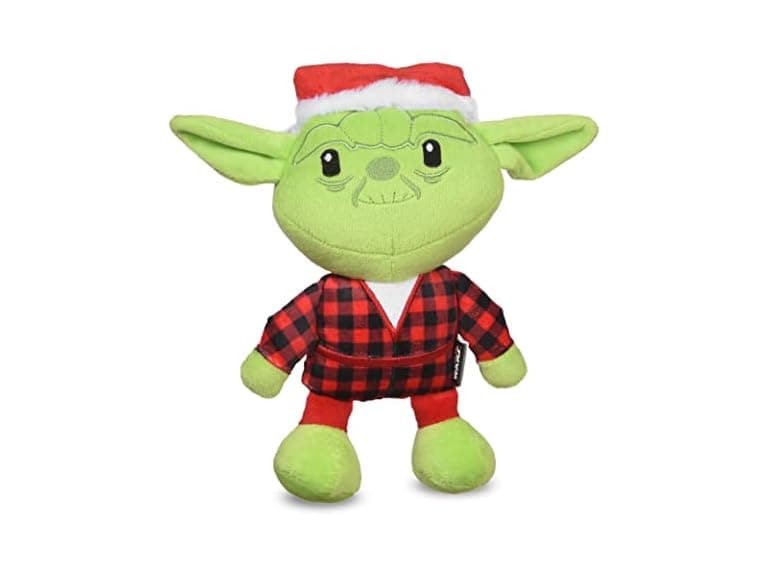STAR WARS Holiday Yoda Santa Plush Dog Toy - Image 1