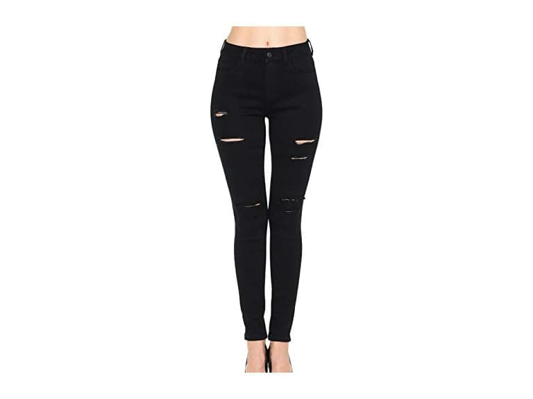 WAX Jean Women (3/26) High-Rise Slashed Jeans - Image 1