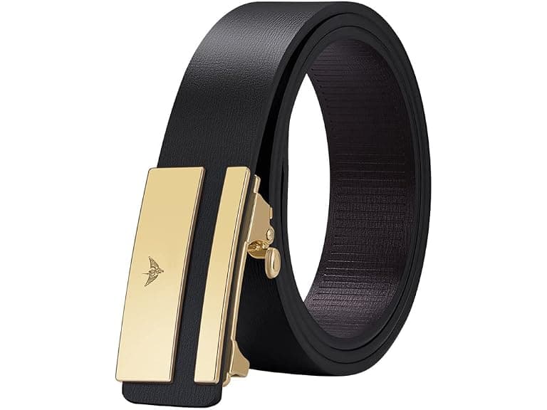 Vannanba Men Leather Ratchet Business Casual Belt - Image 1