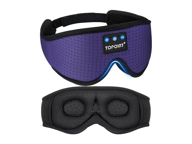 TOPOINT Sleep Mask w/BT Headphones