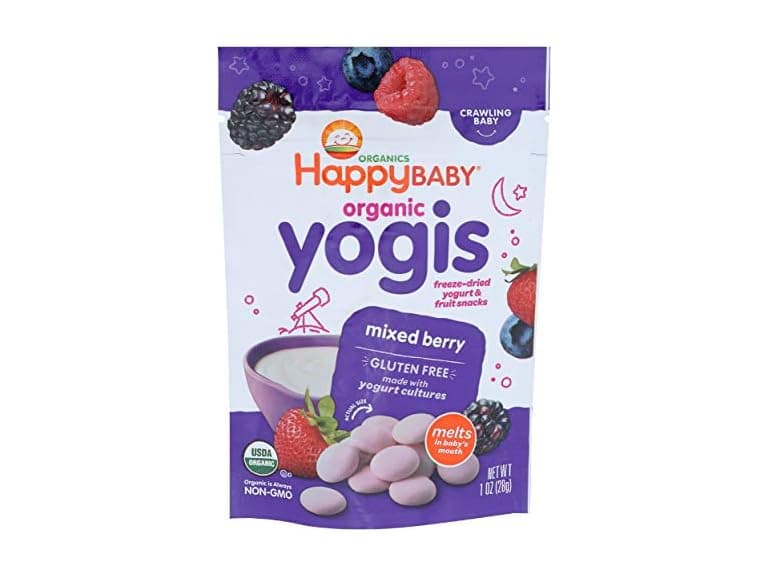 Organic Yogis Freeze-Dried Yogurt & Fruit Snacks Mixed Berry - Image 1