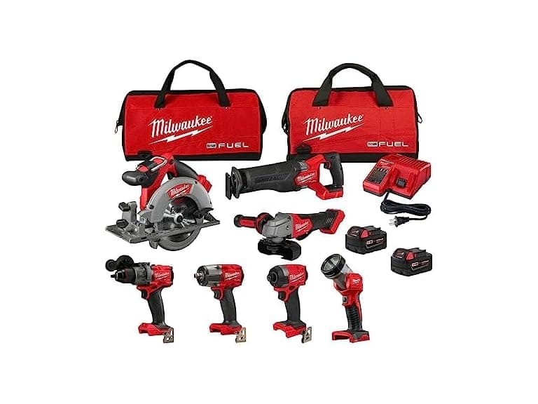 Milwaukee M18 FUEL 18V 7 Tool Brushless Combo Kit - Image 1
