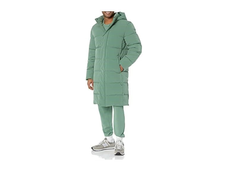 Amazon Essentials Men Hooded Long Puffer Coat - Image 1