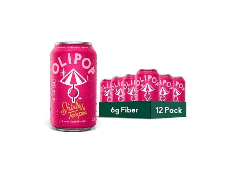12Pk OLIPOP Prebiotic Soda Pop, Shirley Temple - Image 1