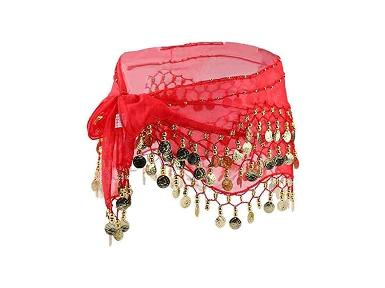 Uherebuy (OS) Chiffon Dangling Coins Belly Belt - Image 1