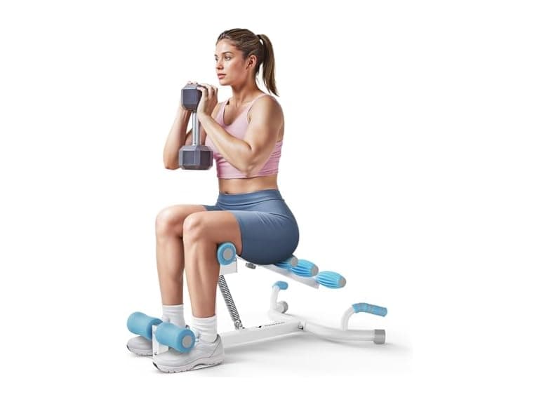 White/Blue Deep Squat Machine - Image 1
