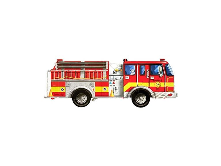 MELISSA & DOUG FLOOR PUZZLE GIANT FIRE TRUCK - Image 1