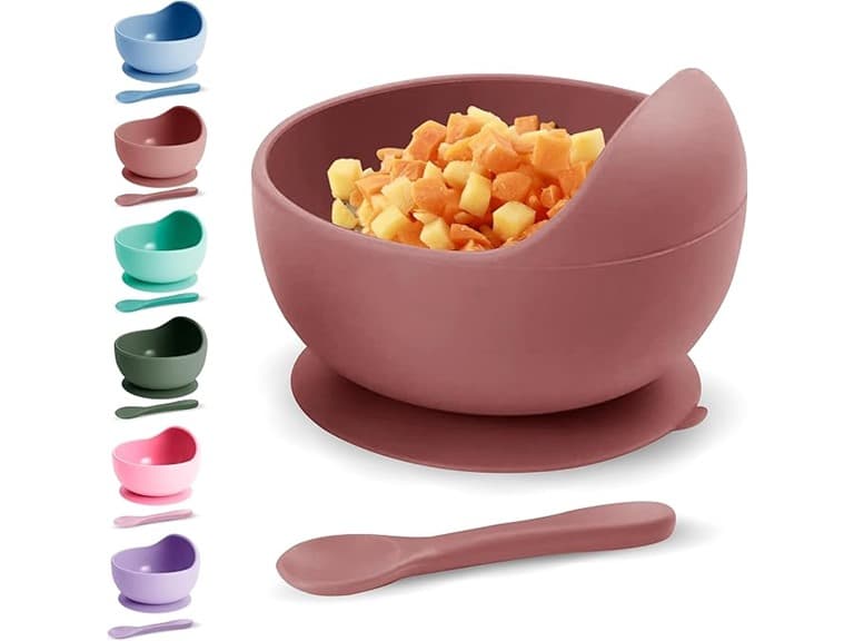 3 Pack Baby Suction Bowls with Spoon - Image 1