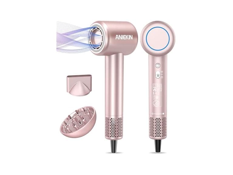 Compact Ionic Hair Dryer with Diffuser - Image 1