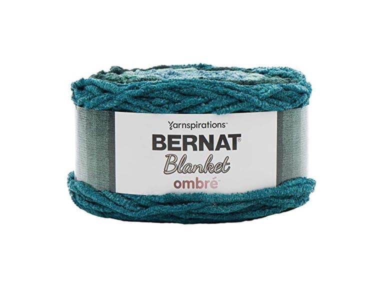 Bernat Blanket Yarn, Ocean Teal Ombre - Image 1