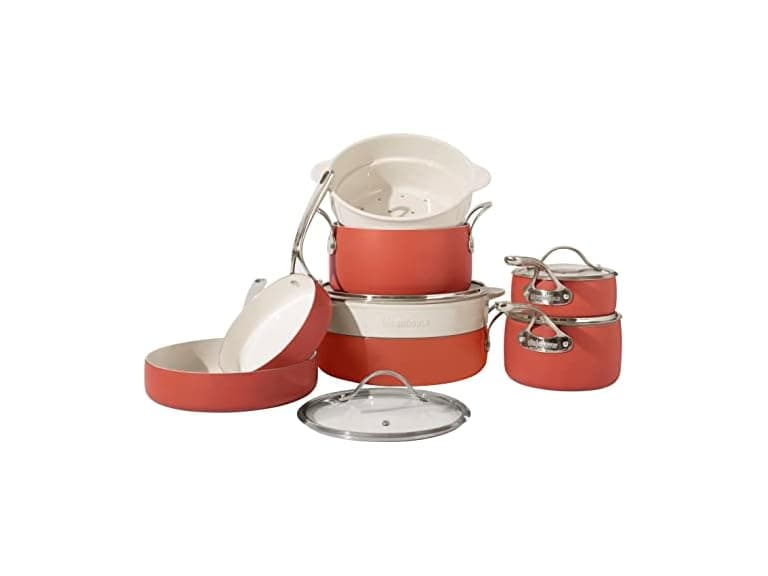 Bloomhouse 12 Piece Aluminum Pots and Pans Cookware Set - Image 1
