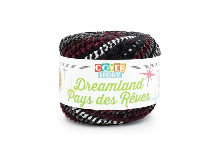 Lion Brand Yarn Cover Story Dreamland, Black Cherry - Image 1
