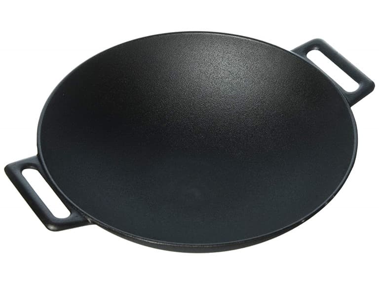 Jim Beam 12'' Cast Iron Grilling Wok - Image 1