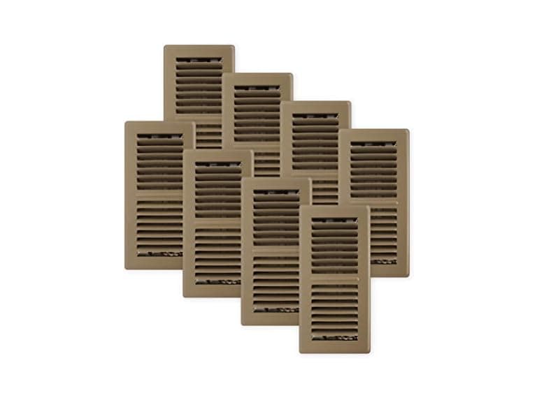 Decor Grates PG410-BWN-8 Pro Grates Steel Floor Register - Image 1
