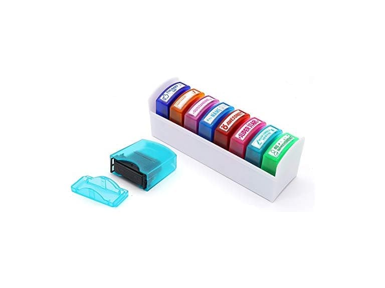 RELIANCER 8PCS Teacher Stamp Set