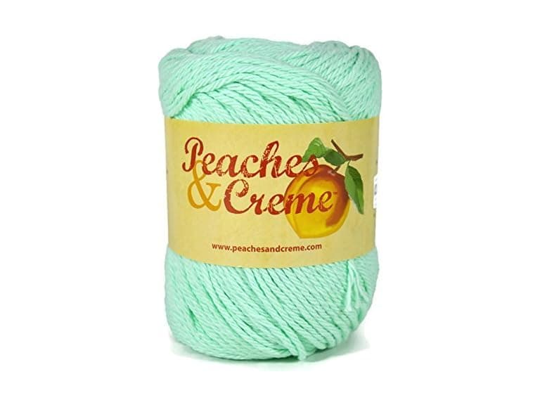Peaches & Creme Cotton Yarn Mint 2.5 oz. - Image 1
