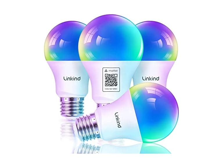 Linkind Smart Light Bulb A19 RGBTW 4Pack - Image 1