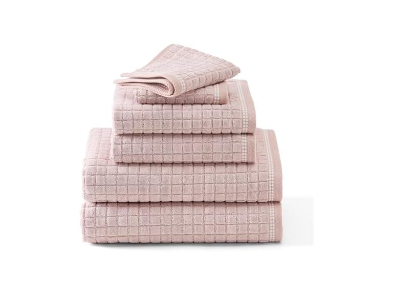 TOWN & COUNTRY EVERYDAY 6-Piece Textured Windowpane Set - Image 1