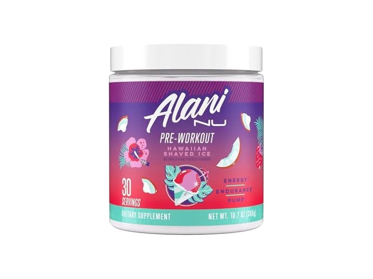 Alani Nu Pre Workout Powder Hawaiian Shaved ICE - Image 1