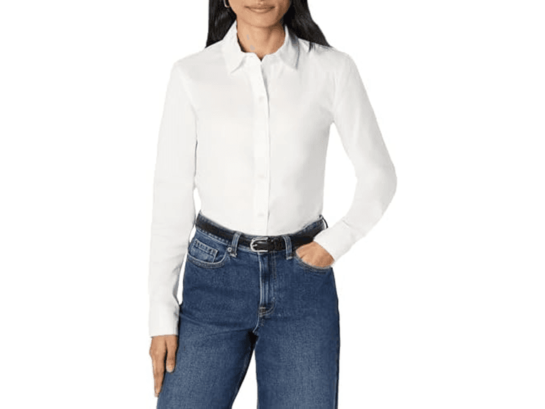Amazon Essentials Women (M) Slim-fit Stretch Shirt - Image 1