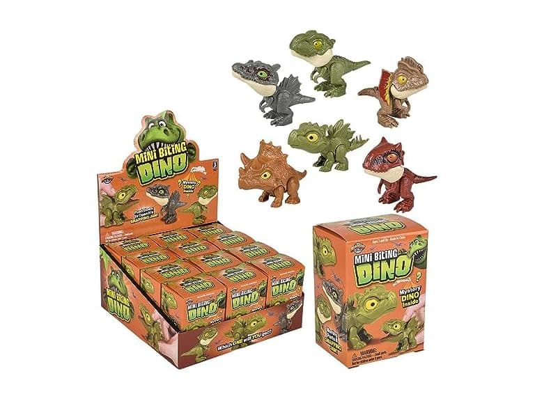 Rhode Island Novelty 2.5" Mini Biting Dinosaur - Image 1