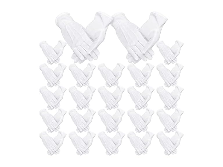 24 Pairs White Parade Gloves - Image 1