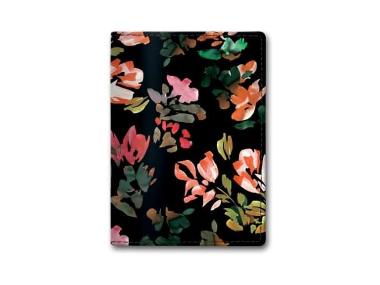 Lady Jayne Hazy Florals Black Passport Cover - Image 1