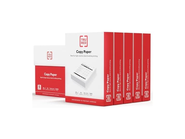TRU RED Copy Paper, 8.5" x 11" Sheet Size - Image 1