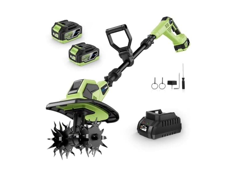 Endutools Cordless Tiller Cultivator Green - Image 1