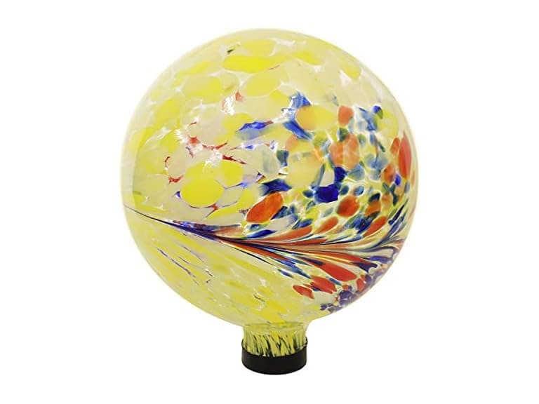 Sunnydaze 10-Inch Gazing Ball- Bright Summer Burst - Image 1