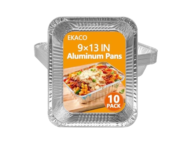 EKACO Thickened 9x13 Aluminum Pans, 10 Pack  - Image 1